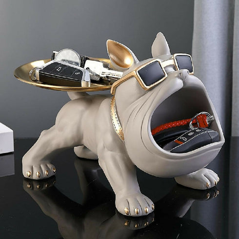 Bulldog Butler Storage Sculpture